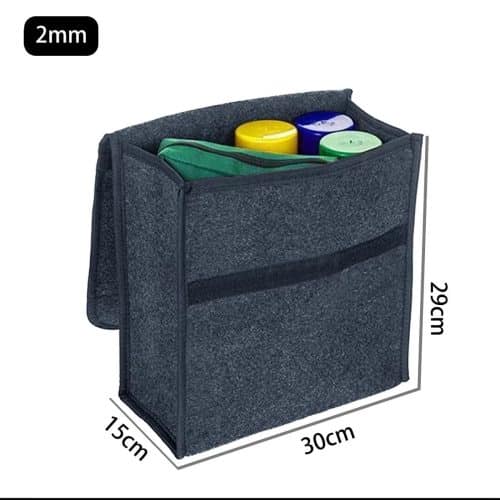 1PC Dark Gray Car Felt Storage Box for BYD Car 2mm(30 15 29cm) 01