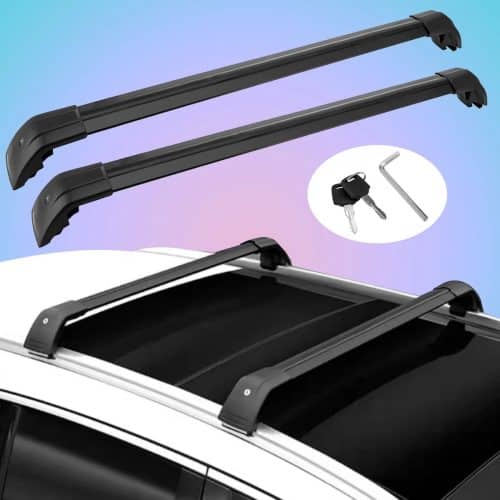 2PCS BYD ATTO 3 SEAL U Sealion 6 Lockable Roof Rack Crossbars Black 01