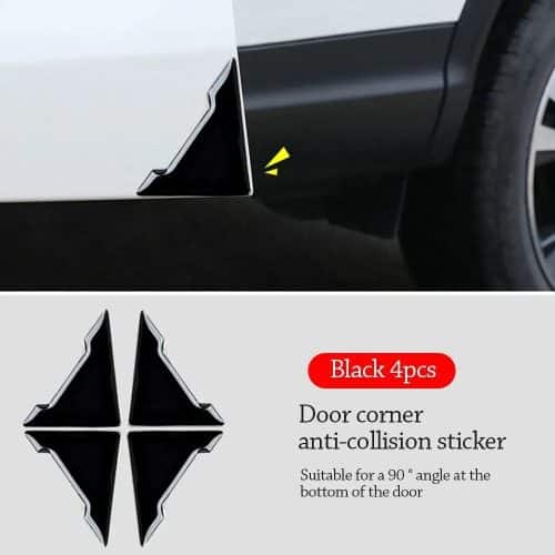 4PCS BYD Car Door Corner Anti collision Covers Black 01