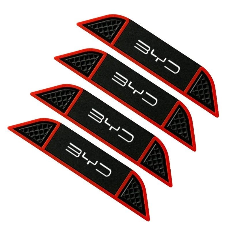 4pcs Car Door Edge Anti Scratch Protection Strips for BYD Car Red 01