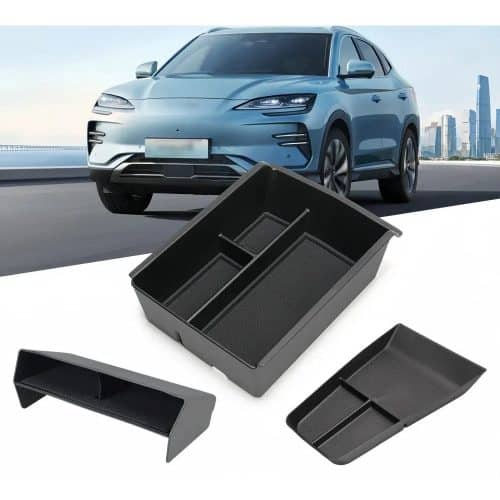 Armrest Storage Box Cup Holder for BYD Seal U Sealion 6 Song Plus LHD 3pcs full set 01