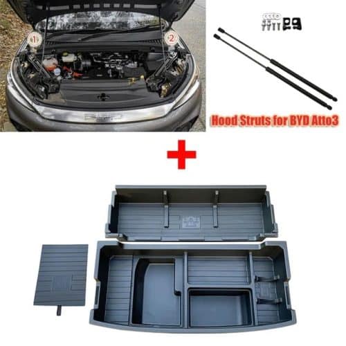 BYD ATTO 3 Rear Trunk Organizer Box Box and Hood Struts 01