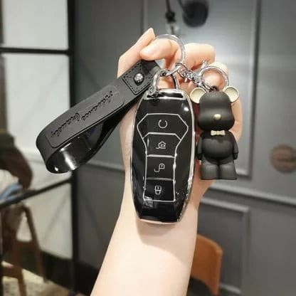 BYD Car Key Ring Set Black 01