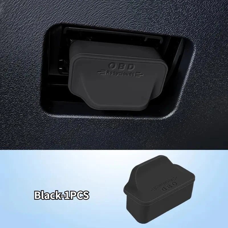 BYD Car OBD Diagnostic Interface Protective Cover Black 01
