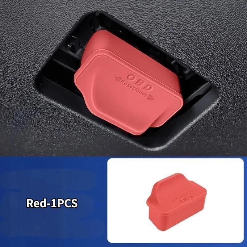BYD Car OBD Diagnostic Interface Protective Cover Pink 01