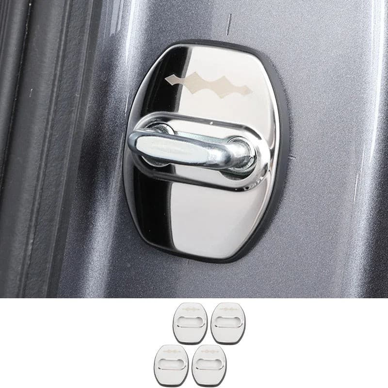 BYD Leopard 5 Door Lock Buckle Protective Cover Silver 01