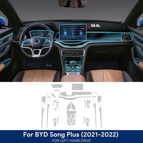 BYD Seal U Sealion 6 Song Plus Car Navigation Screen Protective Film 12.8in 2021 2022 01