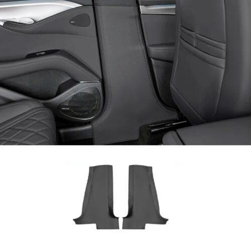 BYD Sealion 7 Car Interior B Pillar Leather Protective Black 2pcs 01