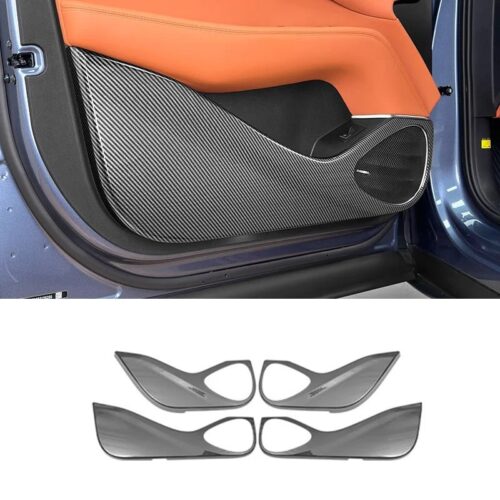 BYD Sealion 7 Carbon Fiber Textured Door Anti kick Plate 01