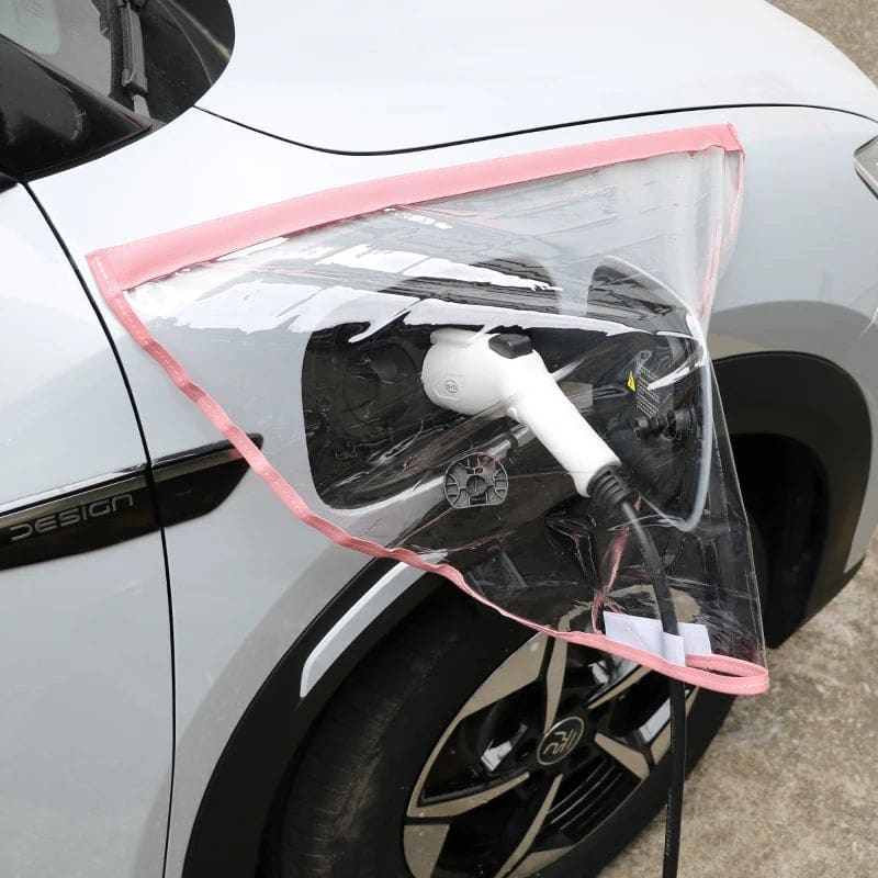 BYD Yuan Pro Yuan UP EV Car Charging Port Rain Cover Pink 01
