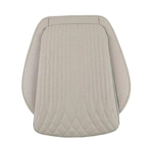 Breathable Nappa Leather Car Seat Cushion Beige 01