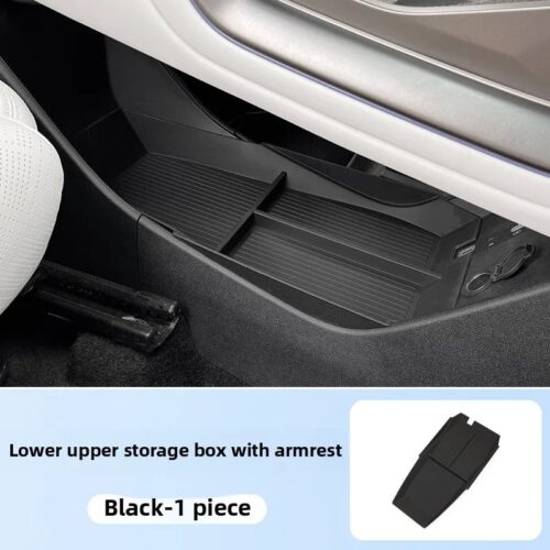 Car Central Control Armrest Storage Box for BYD Yuan Up Black 01