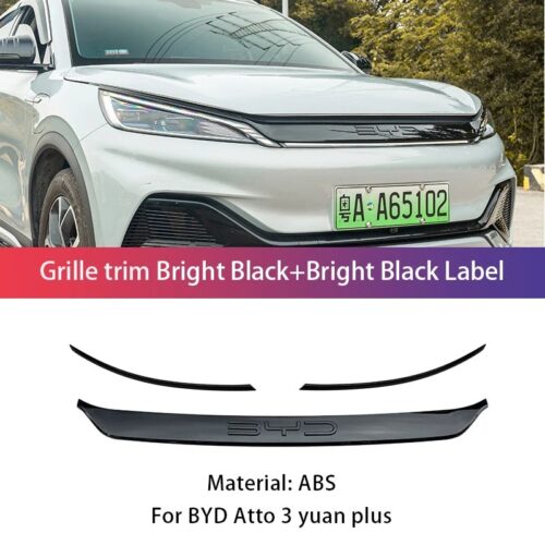 Car Styling Grille Slat Grille Trim For BYD Atto 3 Bright black 01