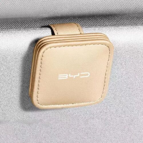 Car Sunglass Holder Glasses Storage Clip For BYD Beige 01