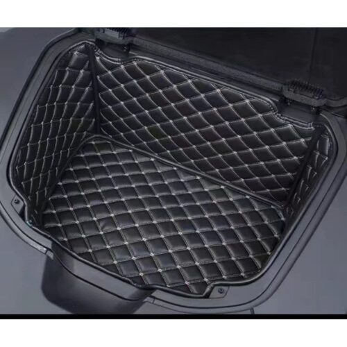 Leather Car Front Storage Box Pad For BYD Seal Black 01
