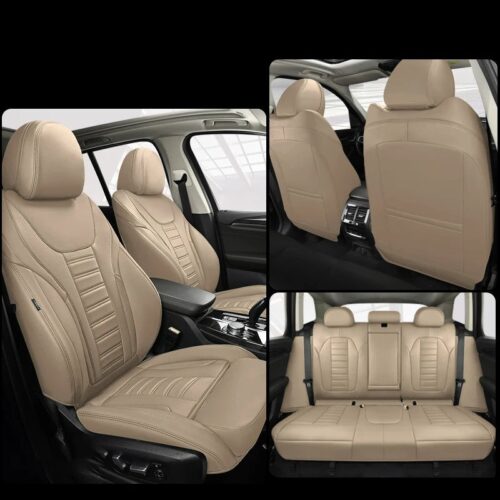 Luxury Car Seat Covers For Byd Atto 3 Dolphin Beige 01