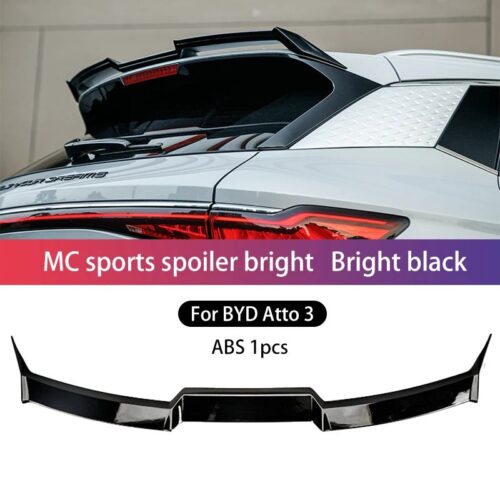 MC Sports Car Trunk Spoiler Wing Compatible with BYD ATTO 3 Bright black 01