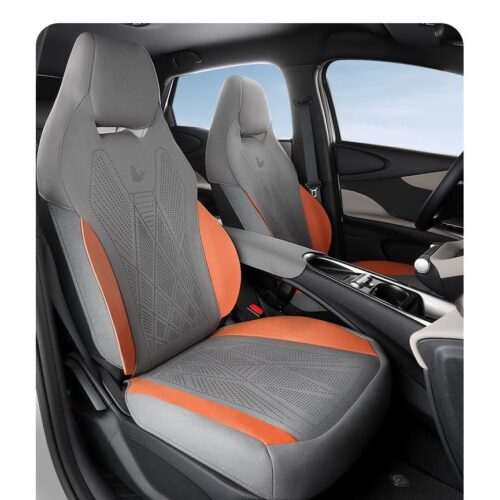 Nappa Leather BYD Dolphin Car Seat Cushion Orange 01