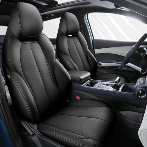 Nappa Leather Seat Covers for BYD Yuan Plus Atto 3 Luxury black 01
