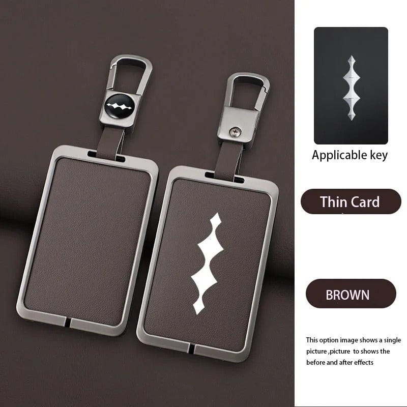 Zinc Alloy Key Case For BYD Leopard 5 Brown A 01