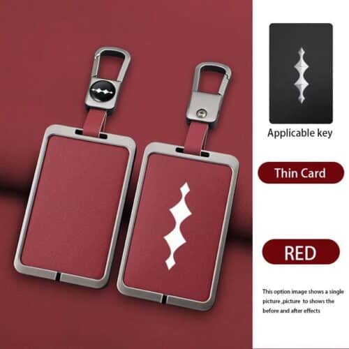 Zinc Alloy Key Case For BYD Leopard 5 Red A 01